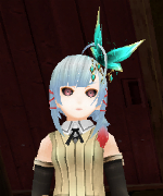 Shiny Viridian Hair Ornament